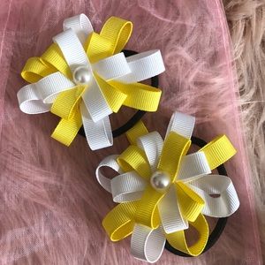 Two piece of hair tie